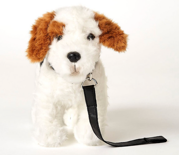 Hund (Terrier mit Leine)Stofftier für MiniSigns® Kursleiter:innen