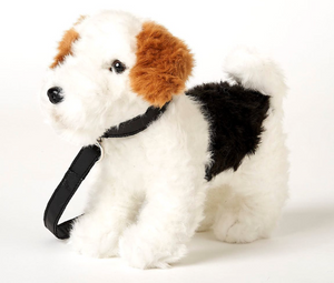Hund (Terrier mit Leine)Stofftier für MiniSigns® Kursleiter:innen